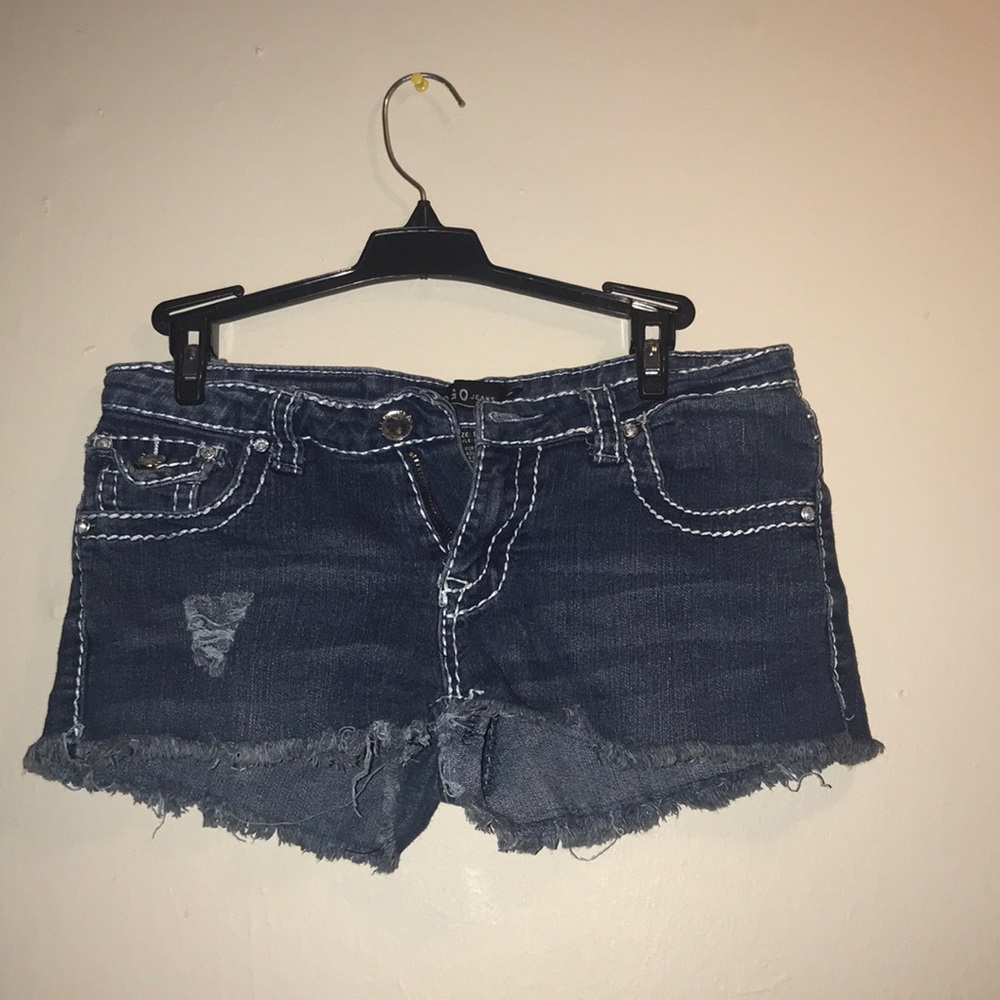 Blue jean shorts
